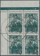 Dt. Besetzung II WK - Ukraine - Alexanderstadt: 1941/1942, 15 K Grün Mit 1,50 Rbl Handstempel-Aufdru - Occupation 1938-45