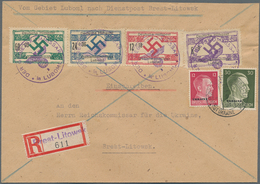 Dt. Besetzung II WK - Ukraine - Nordukraine: 1944, Luboml: 6 + 9 Pf Bis 60 + 90 Pf, Kompletter Satz - Occupation 1938-45