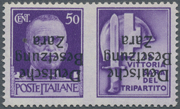 Dt. Besetzung II WK - Zara: 1943 (9 Oct). War Propaganda (Militia). 50c Pale Violet, Overprint Type - Occupation 1938-45