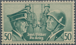 Kriegs- Und Propagandafälschungen: 1943 Propagandafälschung Hitler - Mussolini Mi. 50 Postfrisch, Mi - Other & Unclassified