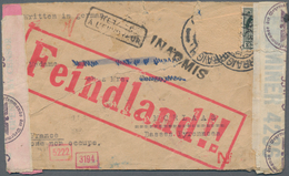 Zensurpost: 1941, "Feindland!!" Sehr Seltener Großer Roter Zensur-Kastenstempel Auf Brief Aus Irland - Other & Unclassified