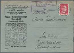 KZ-Post: 1943 27.9.), Vordruckbrief (blaues Papier Mit Schwarzem Eindruck - Lajournade EI 10a) Eines - Cartas & Documentos