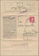 KZ-Post: 1943, Vordruck-Faltbrief Aus Dem Konzentrationslager GUSEN Mit Zensur-L2 Und Ra2 " 1x Im Mo - Covers & Documents