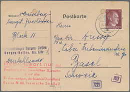 KZ-Post: 1944 (25.8.), 15 Pfg. Hitler Mit Stempel BERLIN W.62 Auf Karte Einer Jüdin Aus Dem Konzentr - Brieven En Documenten