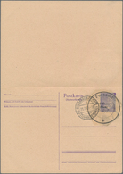 Deutsche Lokalausgaben Ab 1945: BAD SAAROW, 1945. Gebührenzettel 10 Pfg. 2 Stück Auf Blanco-Doppelpo - Other & Unclassified