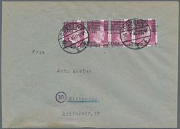 Deutsche Lokalausgaben Ab 1945: DÖBELN, 6 Pf Lebhaftviolett Mit Stark Verschobenem Aufdruck (Datum O - Other & Unclassified