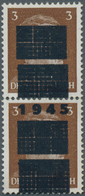 Deutsche Lokalausgaben Ab 1945: NETZSCHKAU-REICHENBACH, 1945. 3 Pfg. Mit Doppelaufdruck Als Dekorati - Other & Unclassified