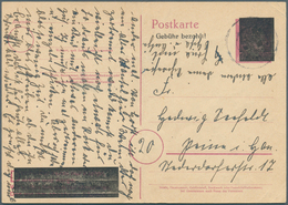 Alliierte Besetzung - Behelfsausgaben: Sowjetische Zone: 1945, OPD Schwerin: Postkarte 6 Pf Auf 6 Pf - Other & Unclassified