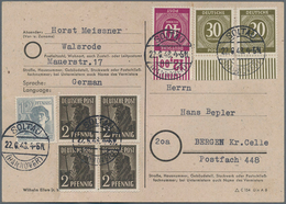 Alliierte Besetzung - Gemeinschaftsausgaben: 1948, 30 Pfg. Ziffer Im Waagerechten Walzendruck-Unterr - Other & Unclassified