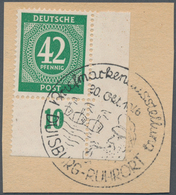 Alliierte Besetzung - Gemeinschaftsausgaben: 1946, 42 Pf Ziffern - Alle 4 Bogenecken Jeweils Mit Son - Autres & Non Classés