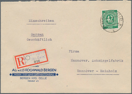 Alliierte Besetzung - Gemeinschaftsausgaben: 1946, Ziffer 42 Pf Als EF Auf R-Brief Ohne Ankunftsstem - Sonstige & Ohne Zuordnung