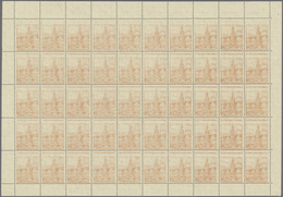 Sowjetische Zone - West-Sachsen: 1946, Leipziger Messe, 24 Pfg.+26 Pfg. Bräulichorange, Kompletter B - Other & Unclassified