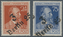 Sowjetische Zone - Bezirkshandstempel - I - Bez. 3 (Berlin): 1948, 24 Pfg. Und 75 Pfg. Stephan Mit H - Altri & Non Classificati