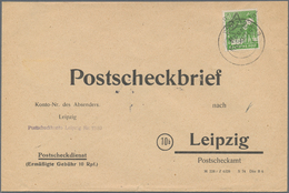 Sowjetische Zone - Bezirkshandstempel - V - Bez. 27 (Leipzig): KNAUTHAIN-KNAUTKLEEBERG: 10 Pf Arbeit - Other & Unclassified