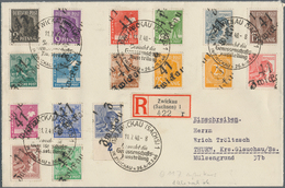 Sowjetische Zone - Bezirkshandstempel - X - Bez. 41 (Chemnitz): ZWICKAU: 1948, Freimarken 2 Pfg. Bis - Other & Unclassified