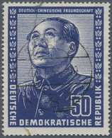 DDR: 1953, Deutsch-Chinesische Freundschaft 50 Pf Auf Geklebter Papierbahn, Zeitgerecht Entwertet "B - Cartas & Documentos