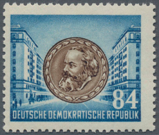 DDR: 1953, 84 Pf. Marx Mit Druck Irrtümlich Auf Der Ungestrichenen, Für Die Gummierung Vorgesehenen - Briefe U. Dokumente