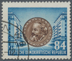 DDR: 1953, Sonderausgabe Zum 70. Todestag Von Karl Marx, 84 (Pf) Mit Dem Selteneren Wasserzeichen 2 - Storia Postale