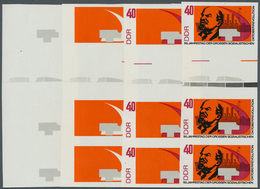 DDR: 1967, 50 Jahre Oktoberrevolution In Rußland 40 Pf. 'Lenin Und Kreuzer Aurora' In 4 Verschiedene - Covers & Documents