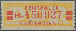 DDR - Dienstmarken A (Verwaltungspost B): 1958, ZKD 20 Pfg H = Chemnitz, Links Ein Senkrechter Bug S - Other & Unclassified