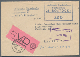DDR - Dienstmarken D (Vertrauliche Dienstsachen): 1965, 20 Pfg. Schwarz Auf Hellilarosa In üblicher - Other & Unclassified