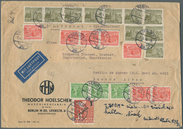 Berlin: 1950: Firmenumschlag Ca. 23 X 16,2 Cm Als Luftpostbrief 120 Gramm Ab Berlin N 20 10.6.50 Nac - Andere & Zonder Classificatie