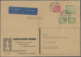 Berlin: 1 DM Bauten Mit 20 Pf. Bauten Erg.-Wert 1953 U. Paar 70 Pf. Bauten Erg.-Wert 1954 Zusammen A - Sonstige & Ohne Zuordnung