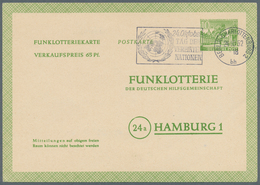 Berlin - Ganzsachen: 1952/1953. Lot Von 15 Funklotterie-PK 10 Pf Kolonnaden, Je Gebraucht Mit Je Ver - Other & Unclassified