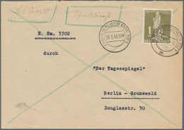 Berlin - Postschnelldienst: 1 DM Stephan Als EF Auf Postschnelldienstbf. Von Berlin-Reinickendorf Vo - Covers & Documents