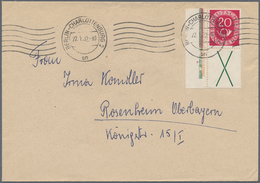 Berlin - Besonderheiten: 1952: Fernbrief Mit Bund Posthorn Zusammendruck Senkrecht S 5 – 20 Pf. Und - Other & Unclassified