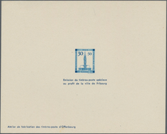 Französische Zone - Baden: 1949, Vorzugsdrucke Zu Den Vier Marken Zugunsten Der Stadt Freiburg, Sog. - Altri & Non Classificati