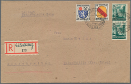 Französische Zone - Rheinland Pfalz: 1947, 12 Pfg. Schwärzlichbläulichgrün, UNGEZÄHNTES Senkr. Paar - Other & Unclassified