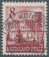 Französische Zone - Rheinland Pfalz: 1948, Ansichten (III) 8 (Pfg.), Gestempelter Einzelwert, Tiefst - Sonstige & Ohne Zuordnung