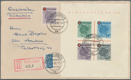 Französische Zone - Württemberg: 1949, „Deutsches Rotes Kreuz”, Komplette Serie Und Block 1 Auf Zwei - Sonstige & Ohne Zuordnung