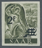 Saarland (1947/56): 1947, "Saar II", Zehn Postfrische Werte Mit Varianten, Dabei U.a. Mi. 229 U, 231 - Unused Stamps