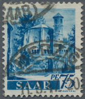 Saarland (1947/56): 1947, 75 Pfg. Alter Turm Mit Seltenem Wasserzeichen 1 X, Fotobefund Ney BPP (199 - Unused Stamps