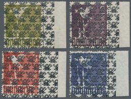 Bizone: 1948, Freimarken 1 M Bis 5 M Mit Posthörnchen-Netzaufdruck, Postfrisch, Einheitliche Luxusra - Other & Unclassified