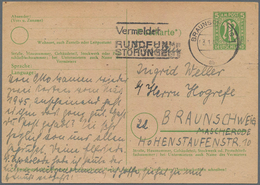 Bizone - Ganzsachen: 1946. Postkarte 5 Pf AM-Post Im Ortsverkehr Mit Maschinenstempel "Braunschweig - Sonstige & Ohne Zuordnung