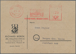 Bizone - Besonderheiten: 1948, Zehnfachfrankatur 120 Pf Als Absenderfreistempel Auf Karte Der Firma - Sonstige & Ohne Zuordnung