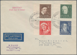 Bundesrepublik Deutschland: 1951, 4+2 Pf Bis 30+10 Pf Wohlfahrt: Helfer Der Menschheit (II), Einheit - Sonstige & Ohne Zuordnung