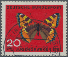 Bundesrepublik Deutschland: 1962, 20 + 10 Pf Jugend "Schmetterlinge", OHNE Wasserzeichen, Sauber Ges - Andere & Zonder Classificatie