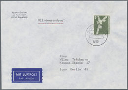 Bundesrepublik Deutschland: 1964/1969, 5 Pf Straßenverkehr Auf Luftpost-RÜCKSCHEIN Als LETZTTAGSBELE - Sonstige & Ohne Zuordnung