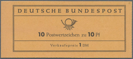 Bundesrepublik - Markenheftchen: 1960. Heuss III. Seitenrand Ohne Bogen-Laufnummer. Links Offen. Pos - Altri & Non Classificati