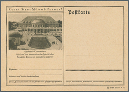 Bundesrepublik - Ganzsachen: 1952, Probedruck: Bildpostkarte 10 Pf Grün Posthorn, Ohne Wertstempel, - Andere & Zonder Classificatie