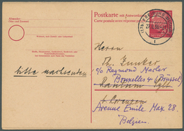 Bundesrepublik - Ganzsachen: 1956, Doppelkarte 20+20 Pf Rot Heuss I, Gebraucht Von "Freiburg (Breisg - Andere & Zonder Classificatie