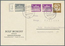 Bundesrepublik - Ganzsachen: 1963, Privat-Postkarte 7 Pf Deutsche "Moroff, Zahnarzt", Rs. Vordruck " - Other & Unclassified