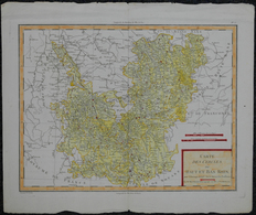 Landkarten Und Stiche: 1795. Alte Karte Der "Cercles Du Haut Et Bas Rhin", Von Kempten/Krefeld/Duisb - Géographie