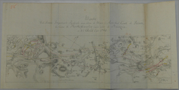 Landkarten Und Stiche: 1760 Battle Manuscript Map From The Austria 7 Years War. Original Manuscript - Geografia