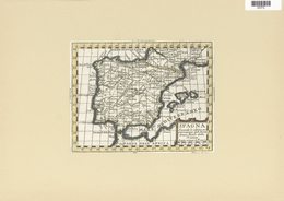 Landkarten Und Stiche: 1787 (ca). Map Of Spain From Northern Africa To The Basque Area And France. B - Geografía