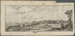 Landkarten Und Stiche: 1679 (ca). Original Frejus City Bird's-eye Map From The 1679 Dutch Produced A - Aardrijkskunde